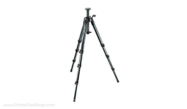 MANFROTTO - Carbon fiber tripod 4 sections geared