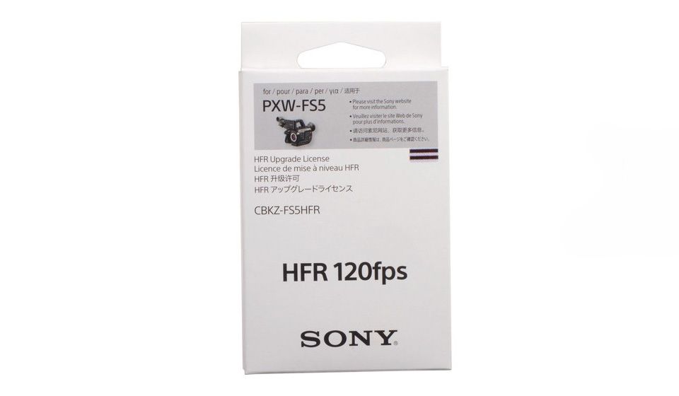 SONY - PXW-FS5 - Mise à jour High Frame Rate à 120ips pour PXW-FS5