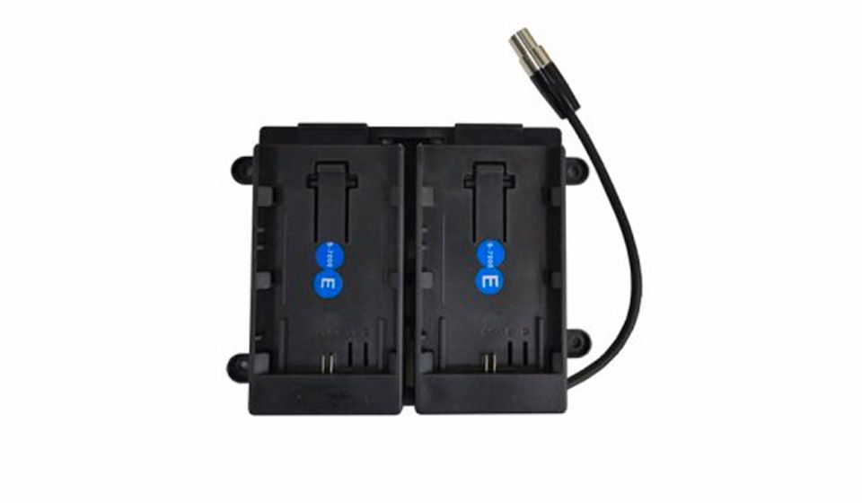 TVLOGIC - BB-056E - Support batterie double Canon EOS LP-E6 pour VFM 056W