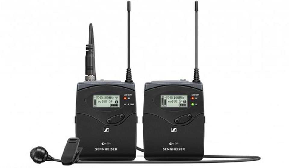 SENNHEISER - Portable Wireless Tie Kit, ME 4 Microphone (Cardio), Frequency Range: B (626 - 668 MHz)