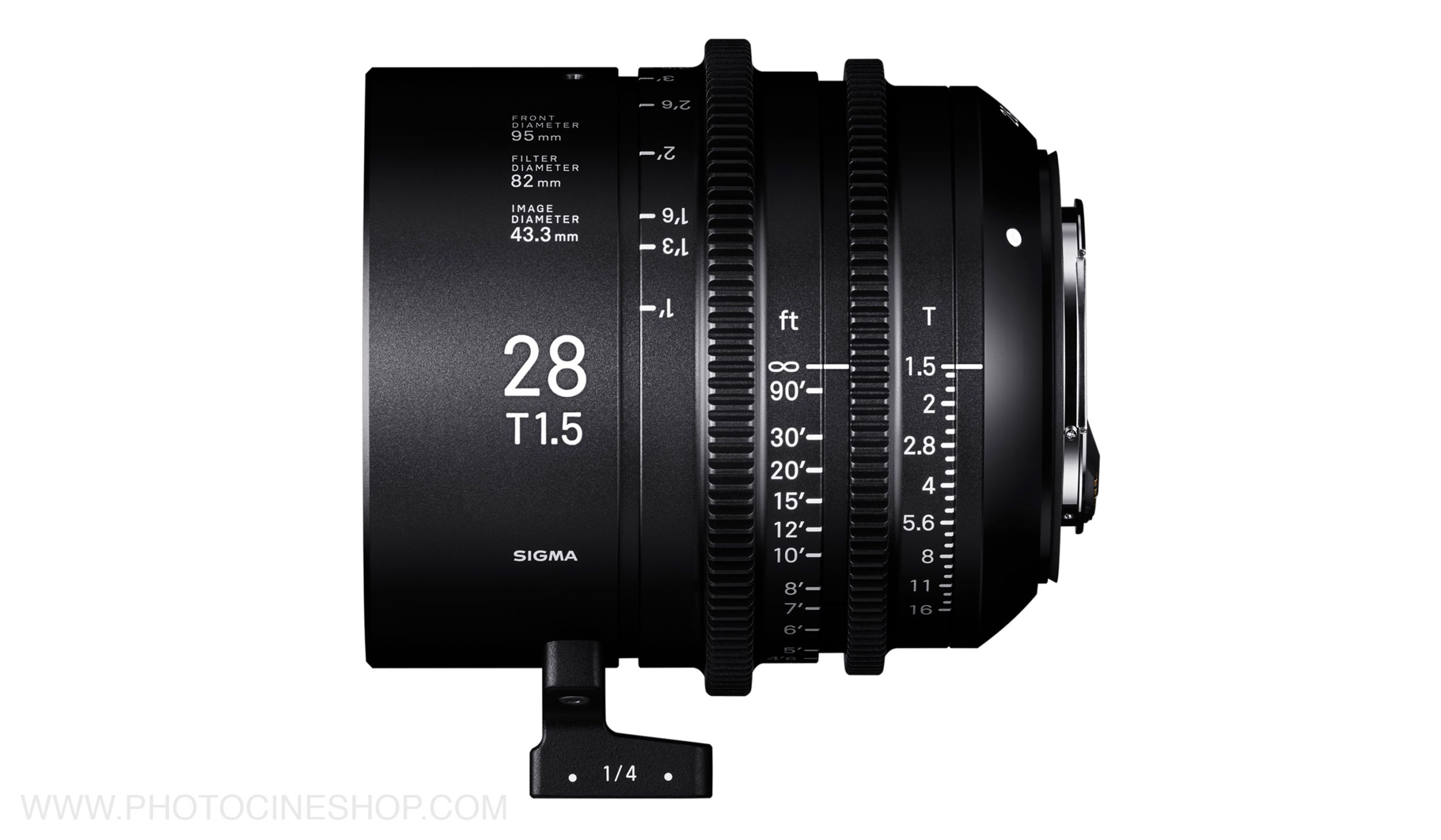 SIGMA - Cine High Speed Full Frame 28mm T1.5 - PL Mount 