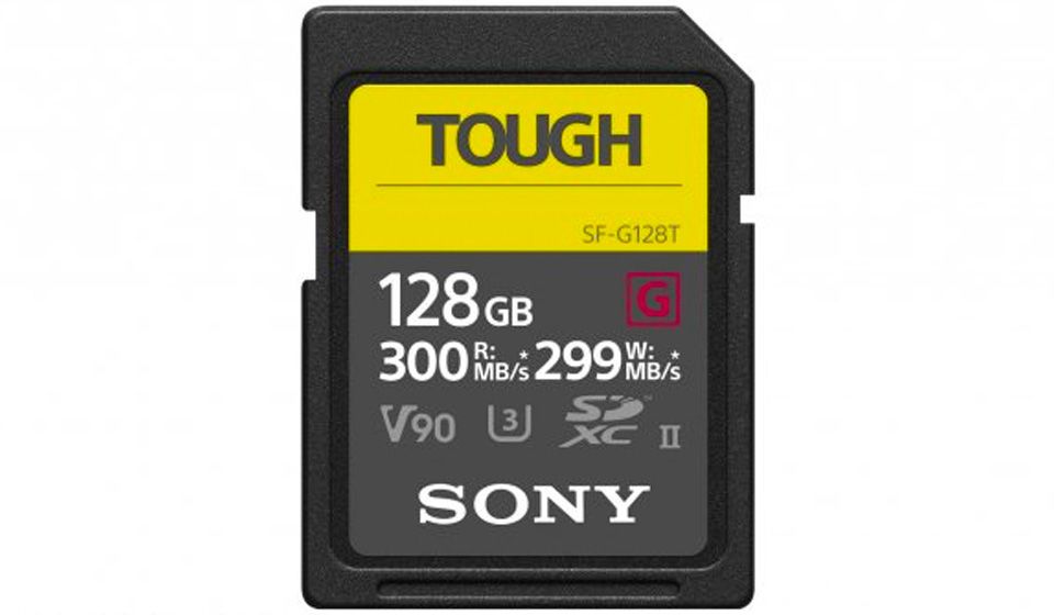 SONY - SD Card 128 GB Pro, Tough 18x stronger - UHS-II R300 W299 - V90