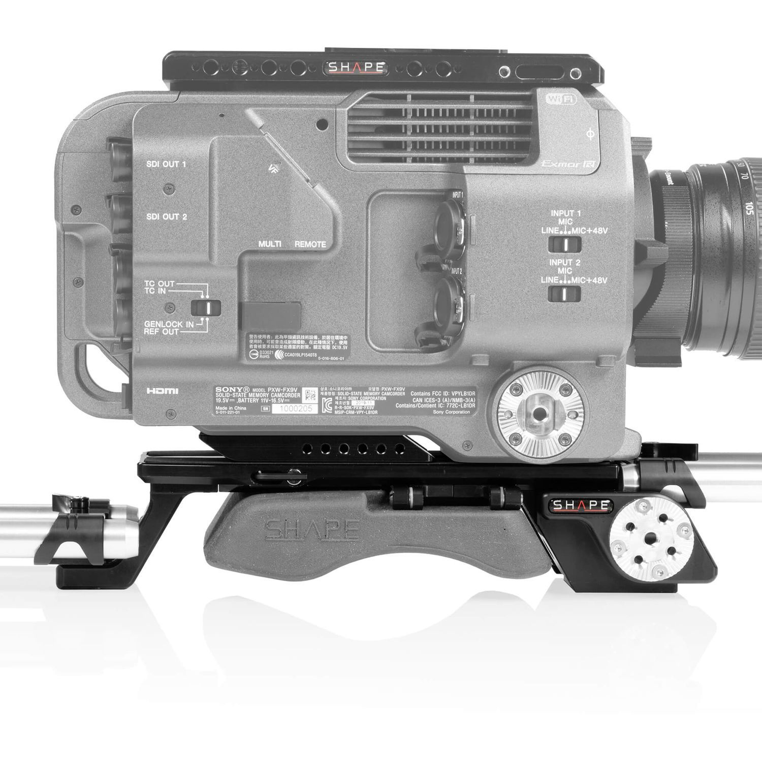 SHAPE - V-Lock quick release baseplate pour Sony FX9