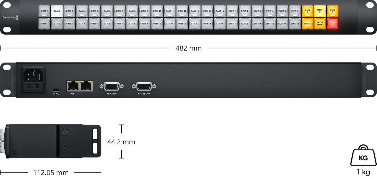 BLACKMAGIC DESIGN - VHUB/WSC/PRO - Videohub Smart Control Pro