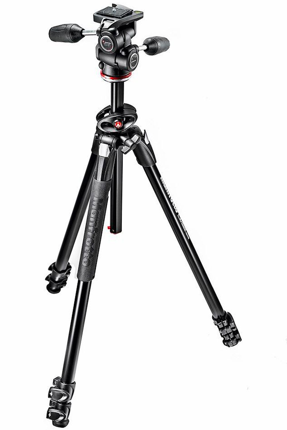 Manfrotto - 290 Dual, Kit Trèpied 3 sections, alu + rotule 3D 804