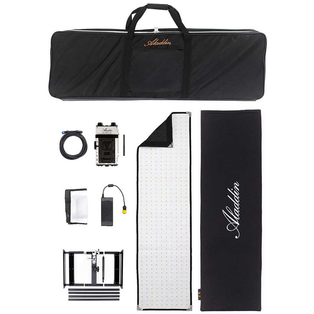 ALADDIN - Kit Bi-Fabric 4 avec sac de transport et plaque de batterie V-Mount
