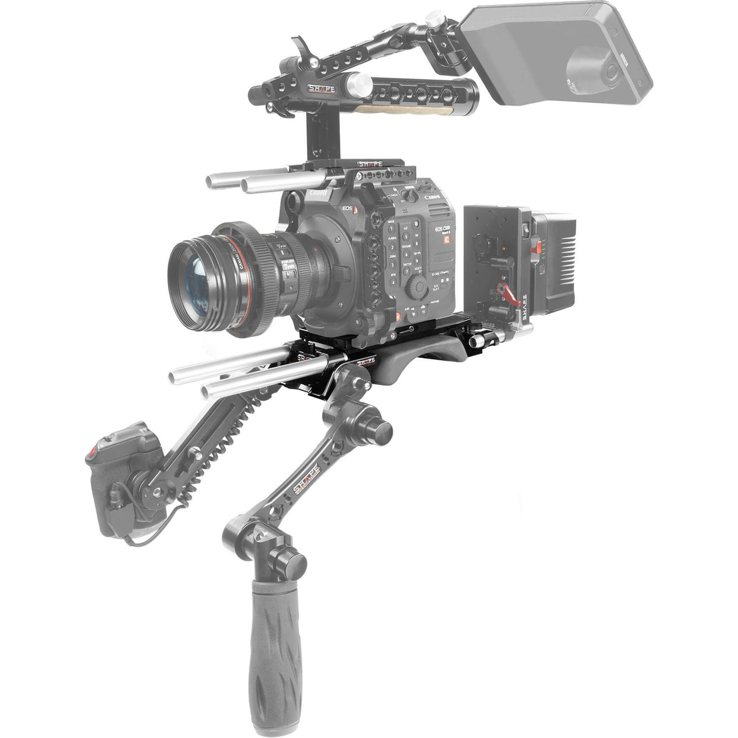SHAPE - V-Lock quick release baseplate pour Canon C500 Mark II
