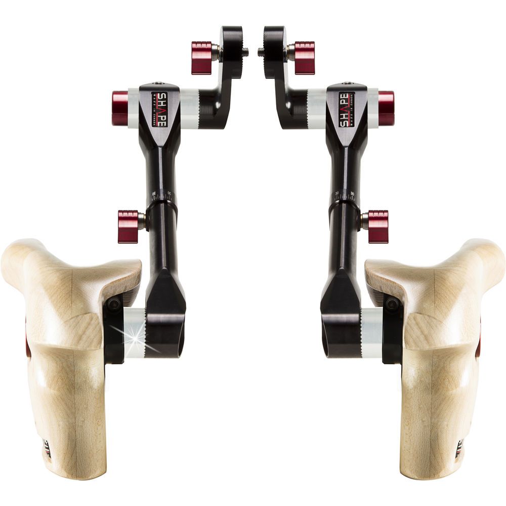 SHAPE - Double telescopic wooden handle grip ARRI Rosette