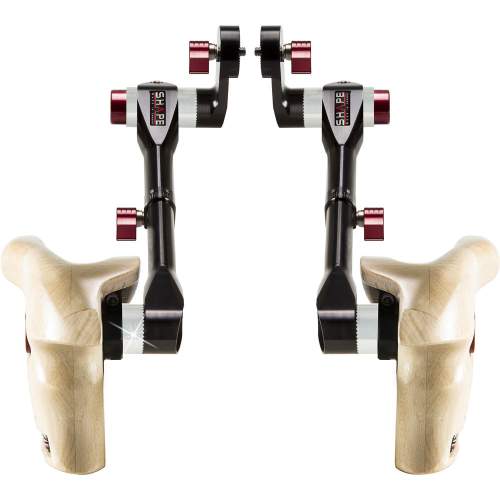 SHAPE - Double telescopic wooden handle grip ARRI Rosette