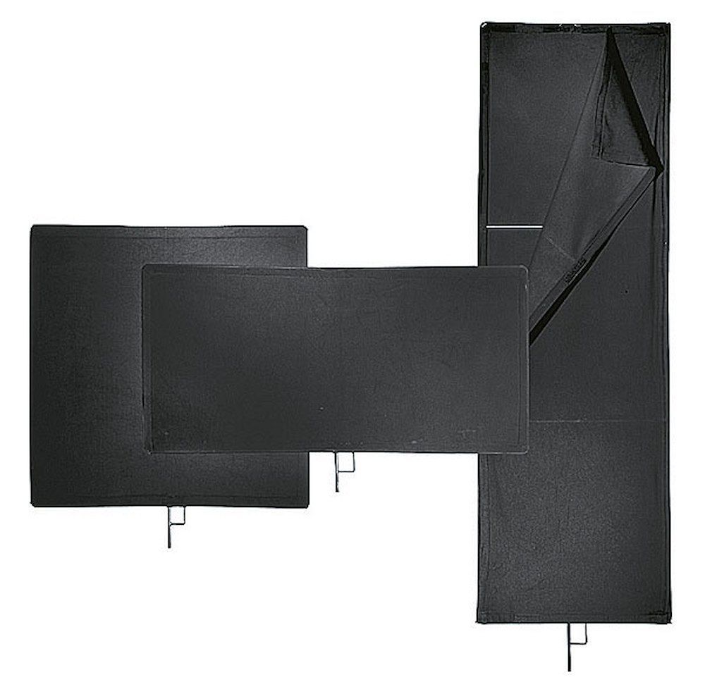 AVENGER - Drapeau noir Cutter souple 60x182cm