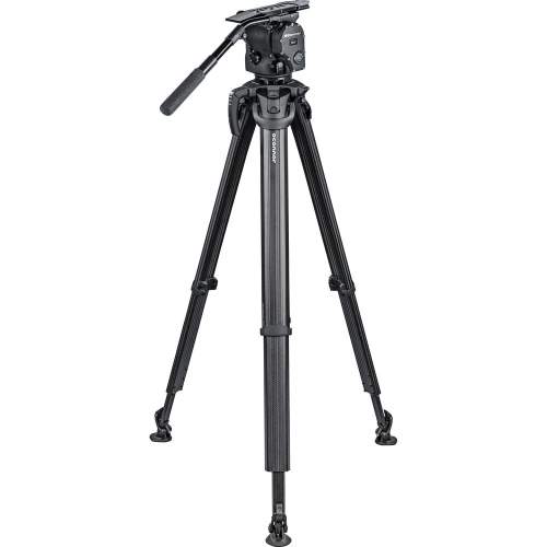 O'CONNOR - 1040 Fluid Head and Flowtech 100 Tripod System + Handle and Case