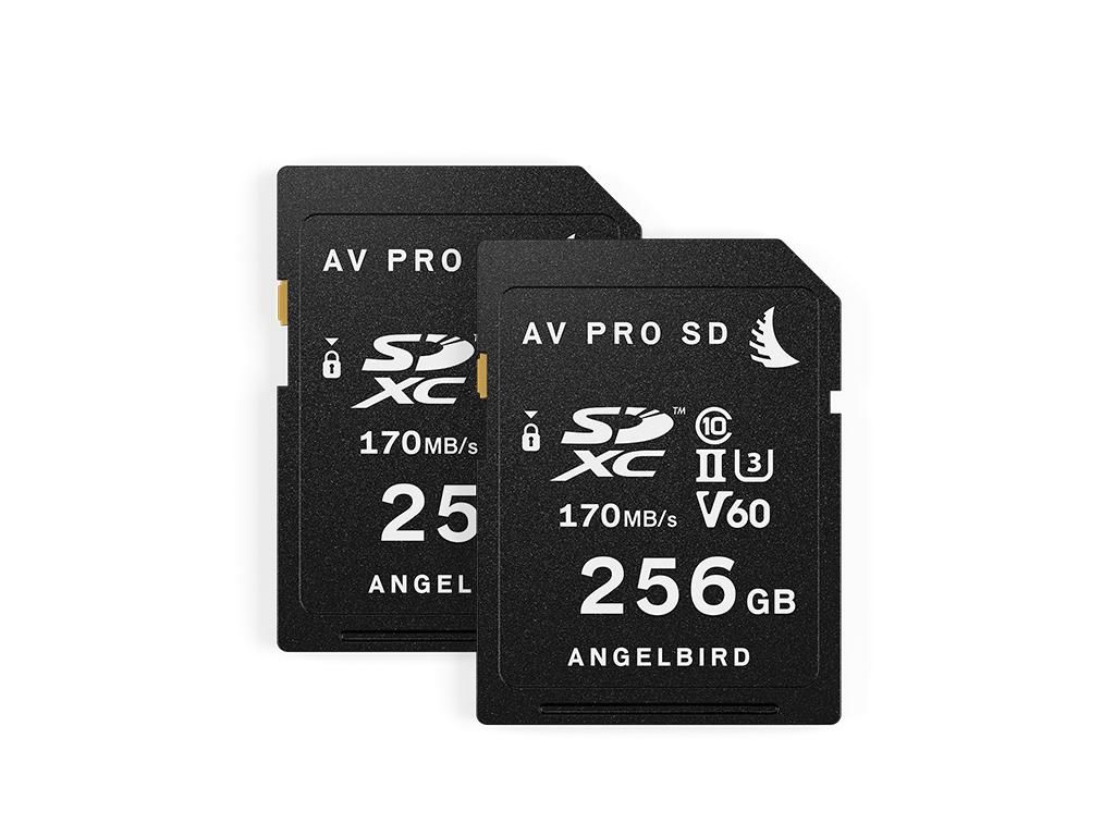 ANGELBIRD -  Pack de 2 Cartes SDXC AV PRO UHS-II 256Go V90