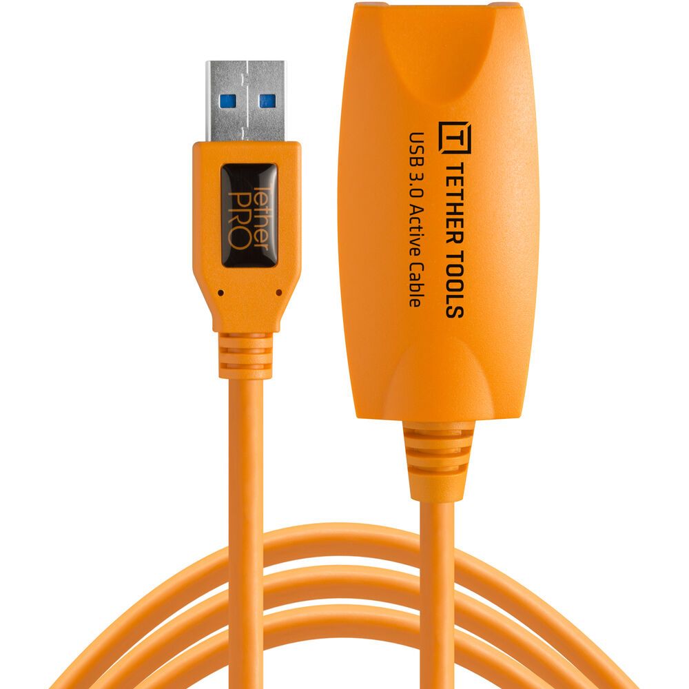TETHERTOOLS - TetherPro USB 3.0 Active Extension Cable (16' - Orange)