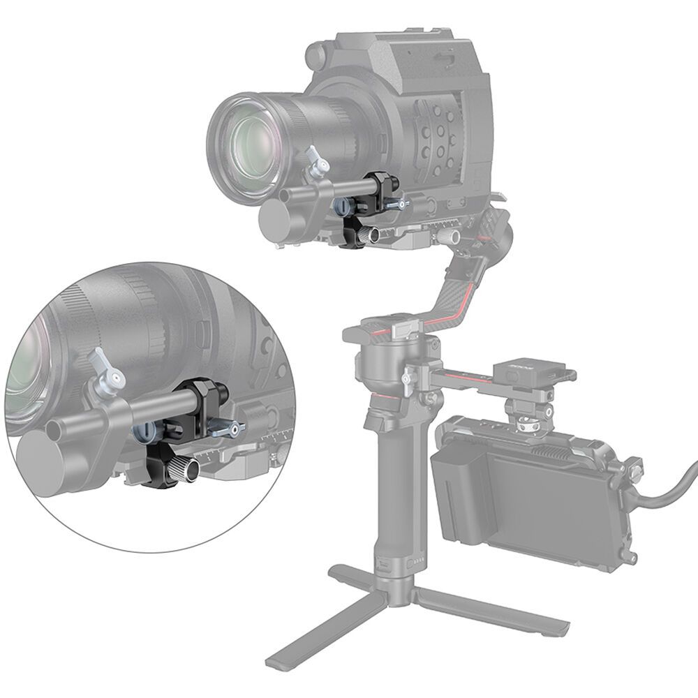 SMALLRIG - Focus Motor Rod Mount for DJI RS 2 Gimbal