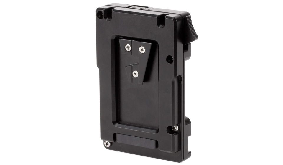 WOODEN CAMERA - Adaptateur côté batterie WC Pro V-Mount vers Gold Mount (3x D-Tap et fusible numérique)