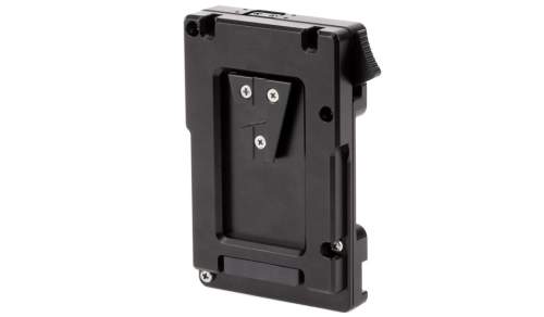WOODEN CAMERA - Adaptateur côté batterie WC Pro V-Mount vers Gold Mount (3x D-Tap et fusible numérique)