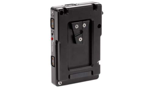 WOODEN CAMERA - Adaptateur côté batterie WC Pro V-Mount vers Gold Mount (3x D-Tap et fusible numérique)
