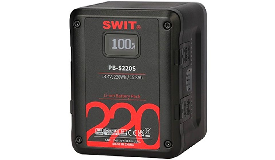 SWIT - PB-S220S - Batterie Square Digital V-Mount 220Wh