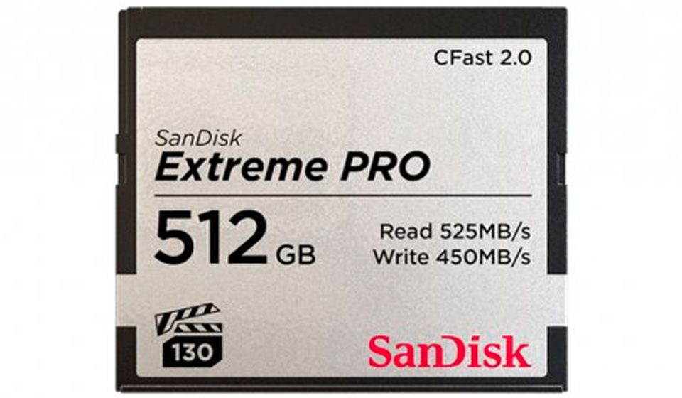 SANDISK - CFast 2.0 Extreme Pro Card 512GB
