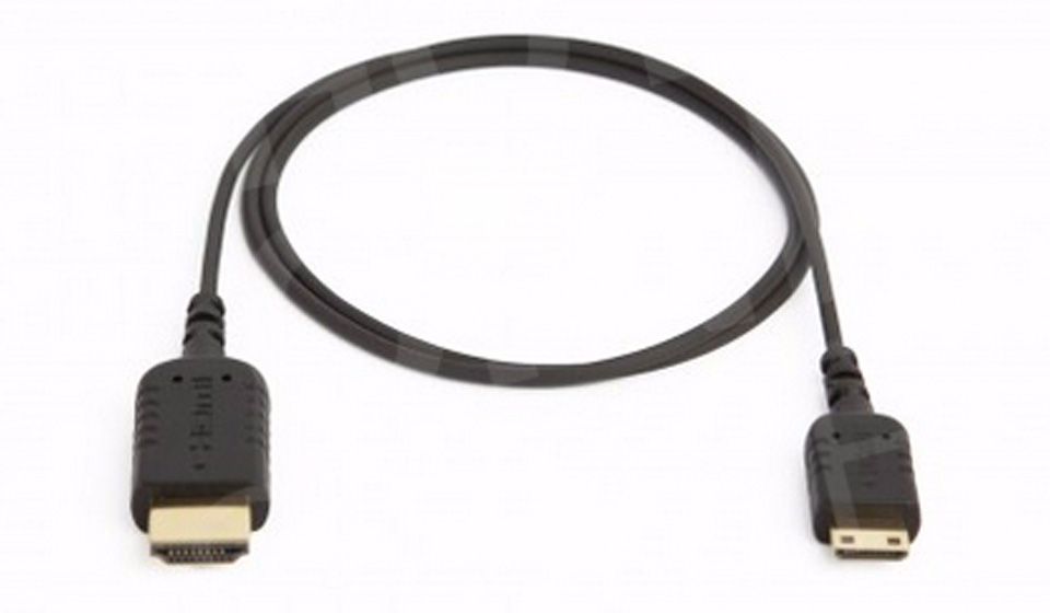EXTRATHIN - Thinnest & Most Flexible Mini HDMI - HDMI Cable 80cm
