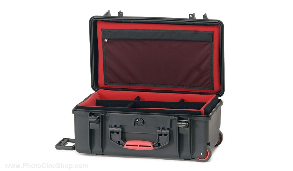 HPRC - Wheeled Case 2550 with Soft Deck and Dividers - Black