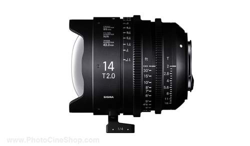 SIGMA - Cine High Speed Prime Full Frame 14mm T12 EF - Metric