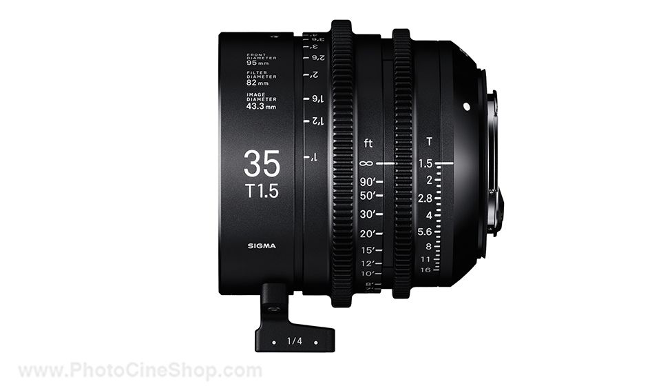 SIGMA - Objectif Cine High Speed Plein Format 35mm T1.5 PL - Mètres