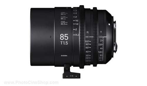 SIGMA - Objectif Cine High Speed Plein Format 85mm T1.5 PL - Mètres