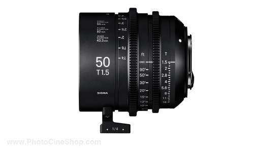 SIGMA - Objectif Cine High Speed Plein Format 50mm T1.5 EF - Pieds