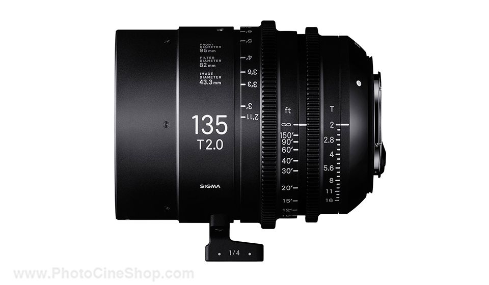 SIGMA - Objectif Cine High Speed Plein Format 135mm T2 EF - Mètres