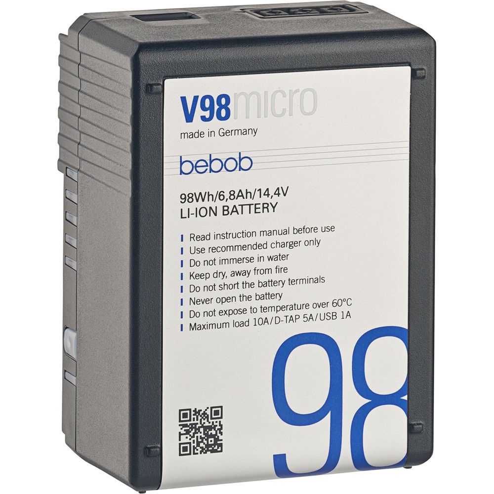 BEBOB - V98 Micro - V-Mount Li-Ion Battery 14.4V / 98Wh