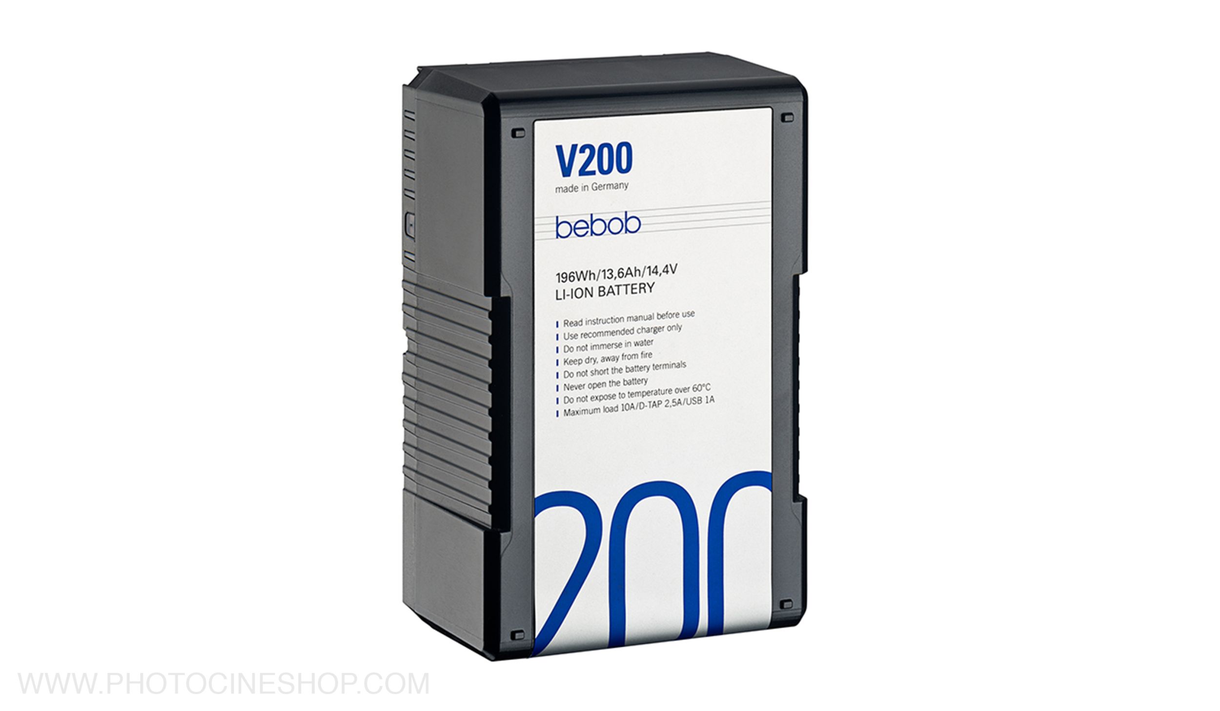 BEBOB - V200 - V-Mount Li-Ion Battery 14.4V / 196Wh