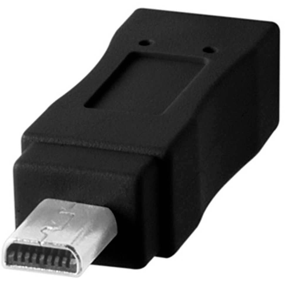 TETHERTOOLS - TetherPro USB-C to 8-Pin Mini-USB 2.0 (15' - Black)