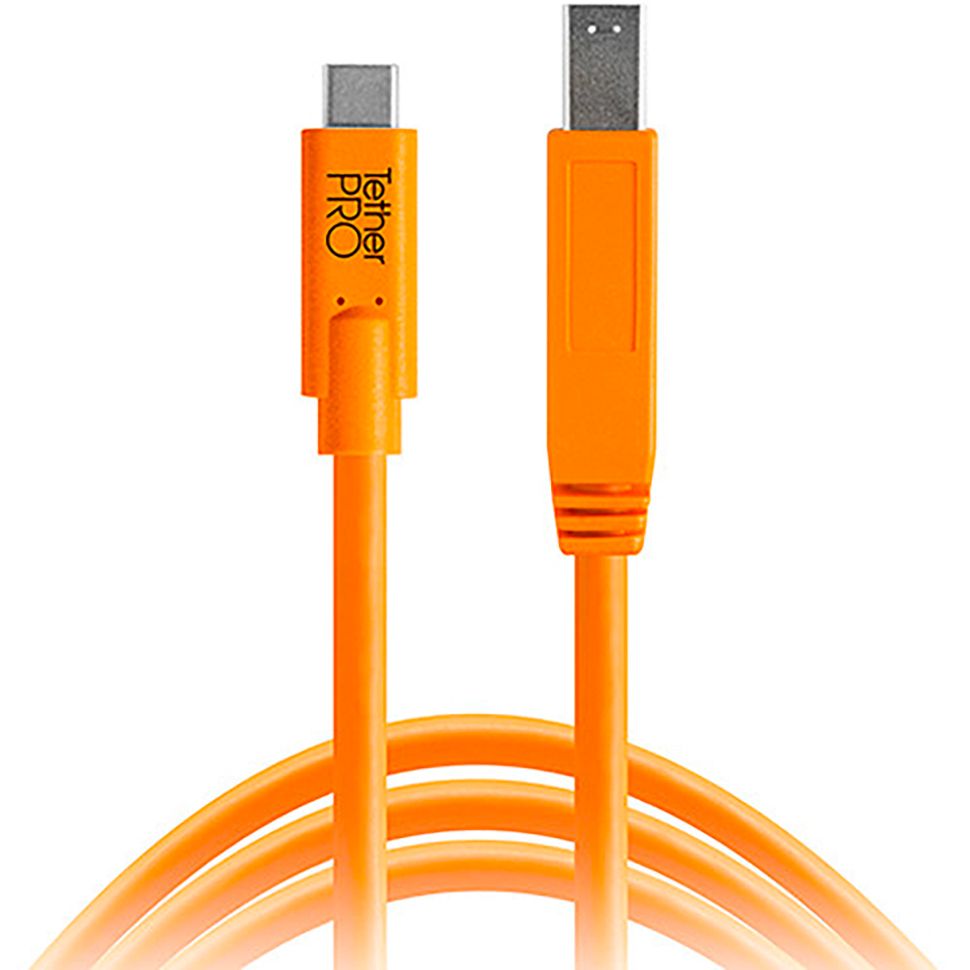 TETHERTOOLS - TetherPro USB-C vers USB 3.0 type-B (4,6m - Orange)