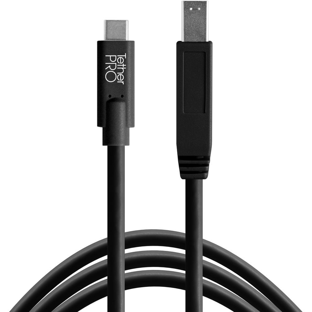 TETHERTOOLS - TetherPro USB-C vers USB 3.0 type-B (4,6m - Noir)