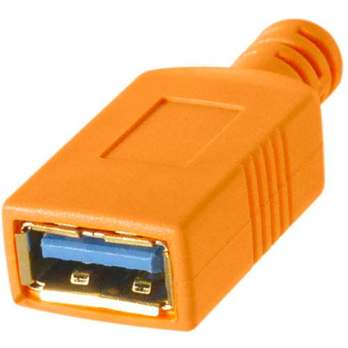 TETHERTOOLS - TetherPro USB-C to USB-A Female Adapter (15' - Orange)