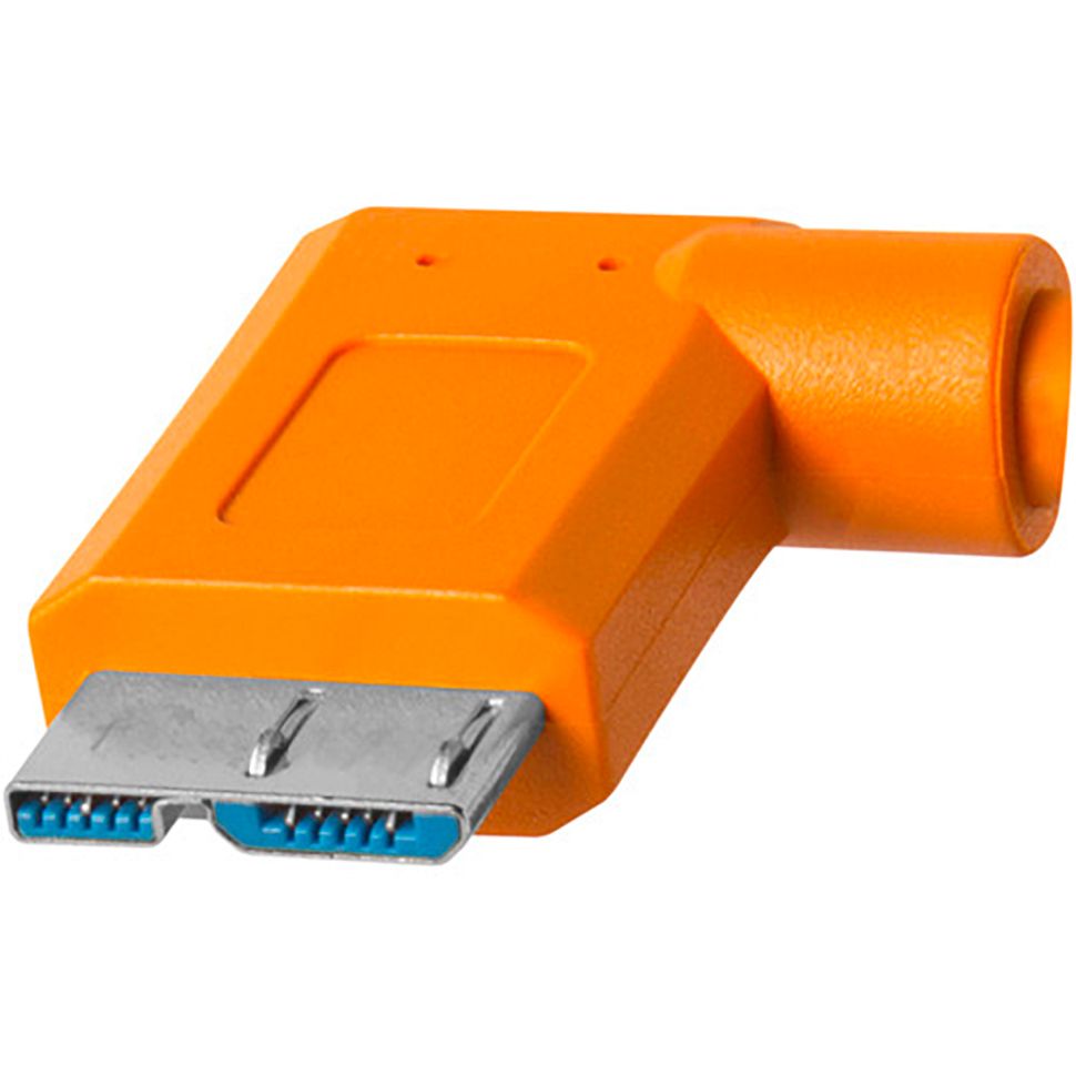 TETHERTOOLS - TetherPro USB-C to Micro-USB 3.0 Right Angle (15' - Orange)