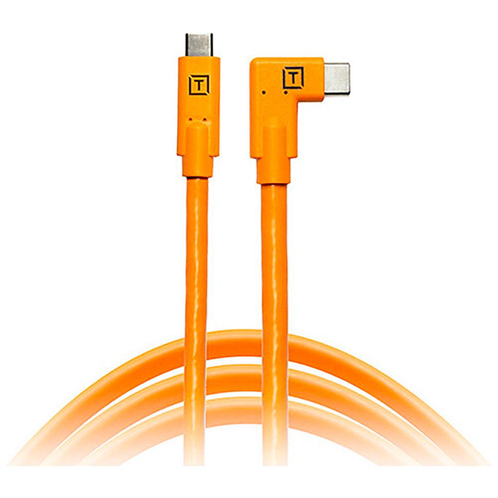 TETHERTOOLS - TetherPro USB-C to USB-C Right Angle (15' - Orange)