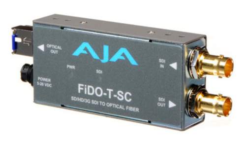 AJA - FIDO-T-SC - SDI/Optical Fiber Mini-Converter
