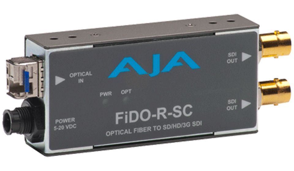 AJA - FIDO-R-SC - SDI/Optical Fiber Mini-Converter