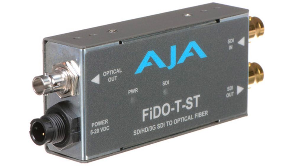 AJA - FIDO-T-ST - Convertisseur simple canal SD/HD/3G-SDI vers Fibre optique (ST) loop