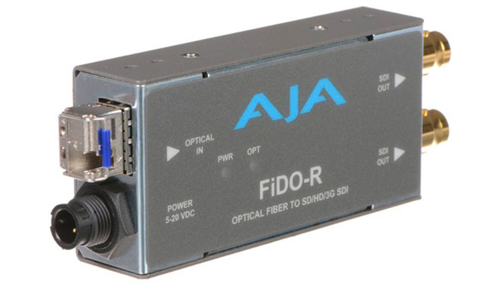 AJA - FIDO-R-ST - Fibre optique (ST) vers SD/HD-3G-SDI (double sortie)