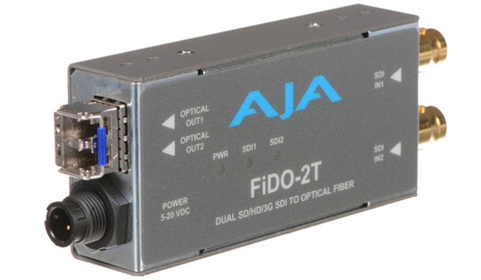 AJA - FIDO-2T - SDI double canaux vers Fibre optique