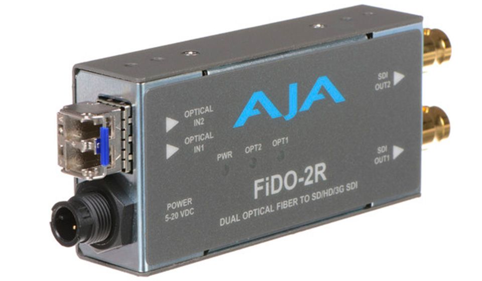 AJA - FIDO-R - Fibre optique mono-canal vers SDI (double sorties SDI)