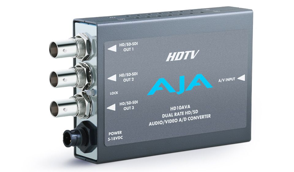 AJA - HD10AVA - HD/SD Audio/Video, Analog/Digital Mini-Converter