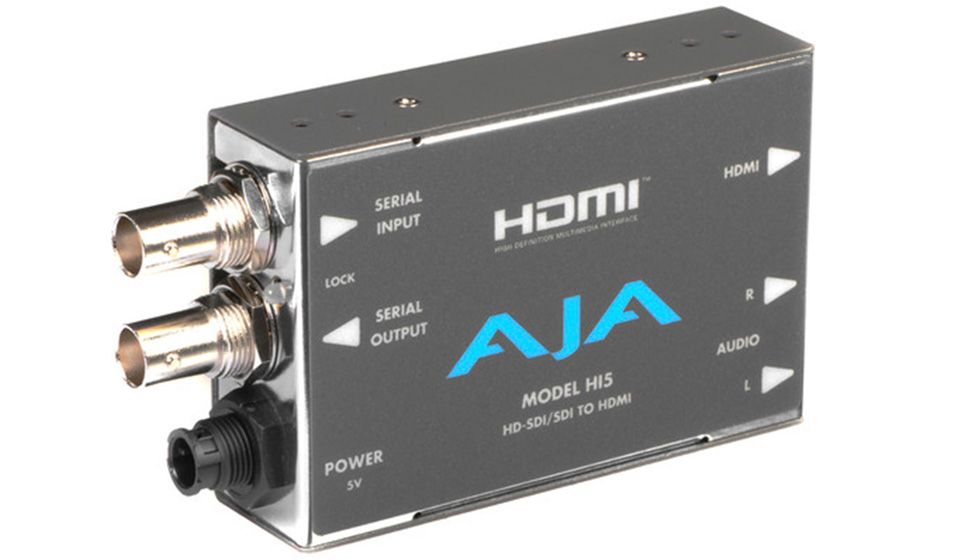 AJA - HI5 - HD/SD-SDI vers HDMI Video et Audio Converter avec DWP