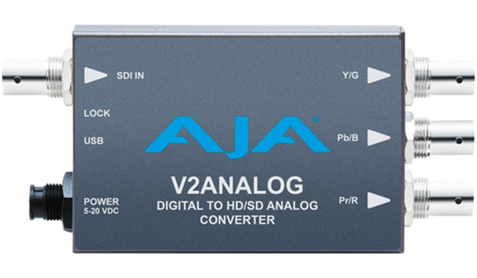 AJA - V2Analog - HD/SD-SDI to Analog Mini-Converter