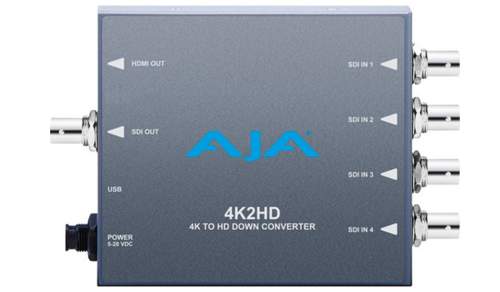 AJA - 4K2HD - 4K/UHD to 3G/HD/SD-SDI and HDMI Downconverter