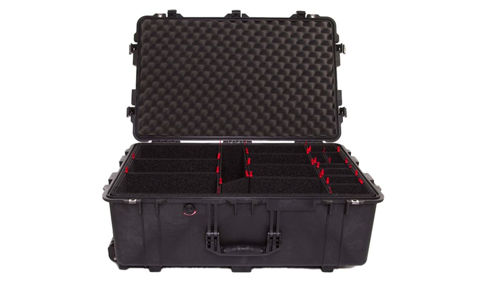 PELI™ - Valise 1650 avec kit de cloisons mobiles (Noir)