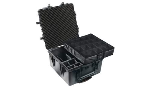 PELI™ - Valise 1640 avec kit de cloisons mobiles (Noir)